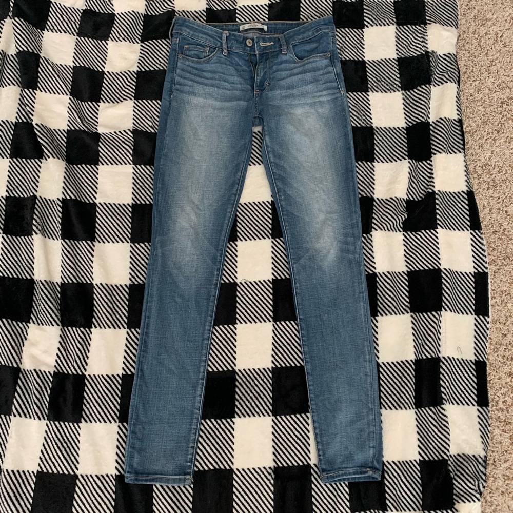 Bleach Wash Skinny Jeans